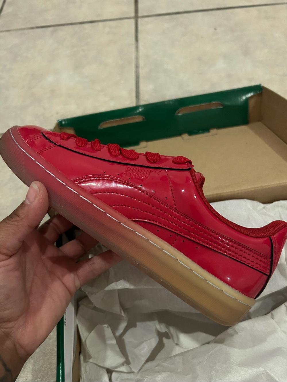 Puma Basket Patent Ice Fade